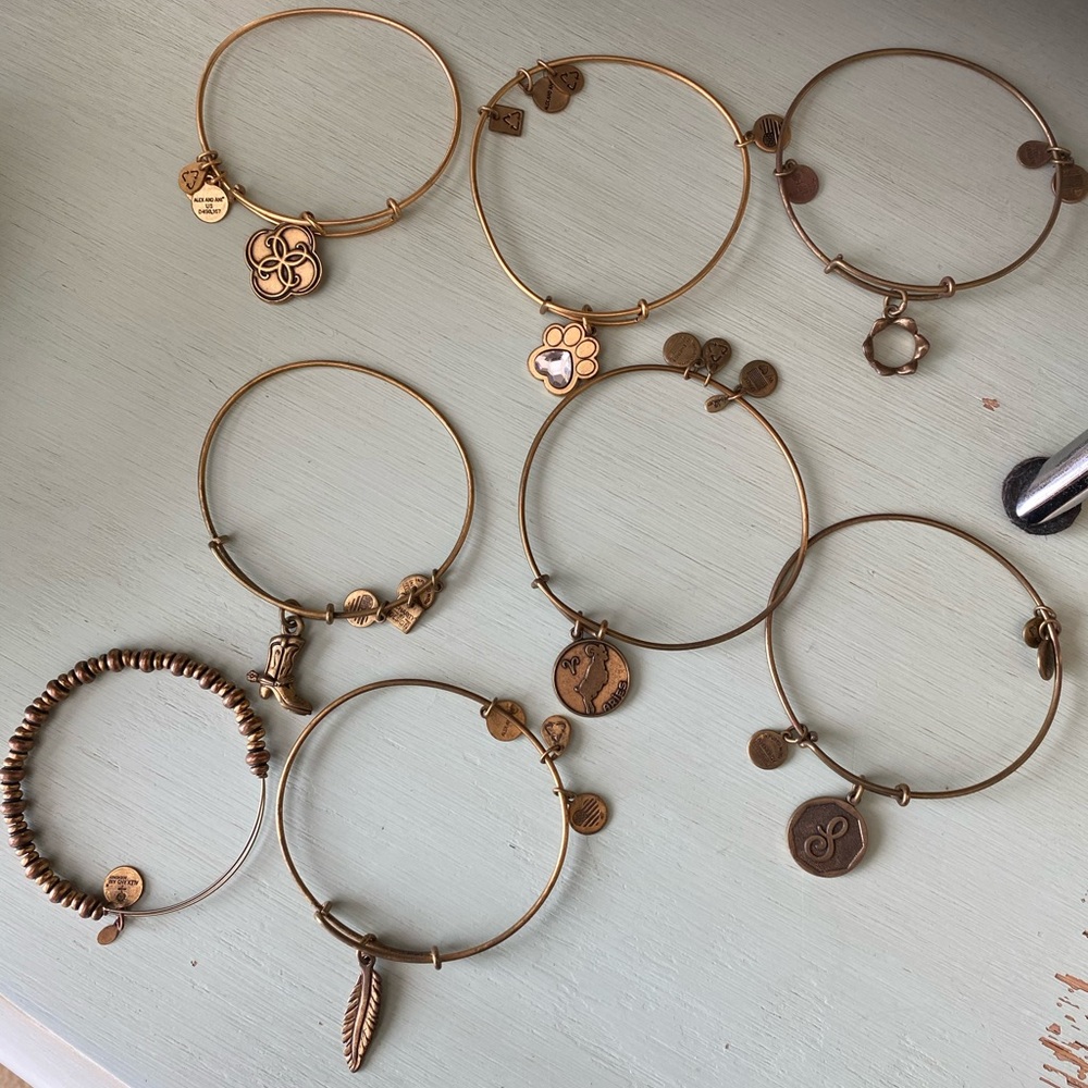 Alex and Ani charm bracelets